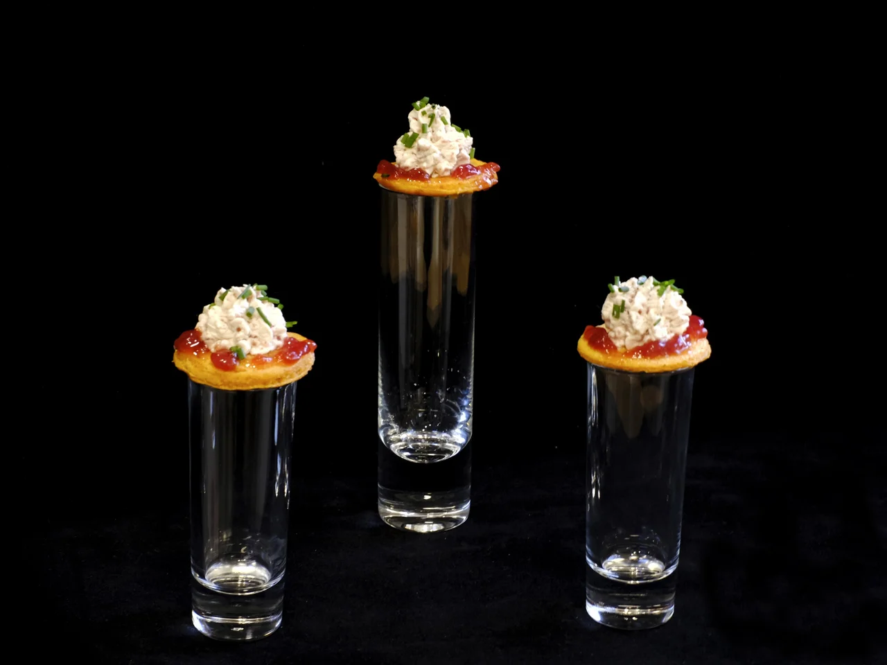 Blinis de Gazpacho