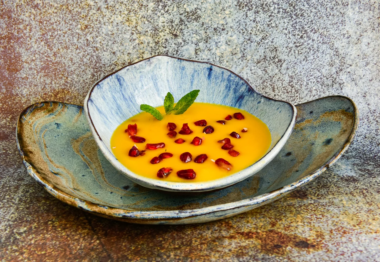 Crema de Calabaza y Leche de Coco