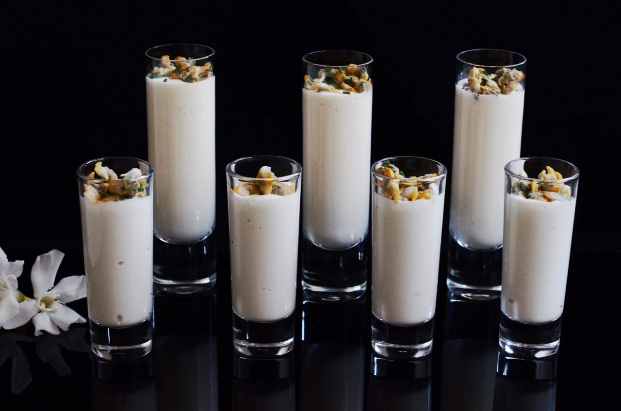 Crema de Espárragos y Berberechos