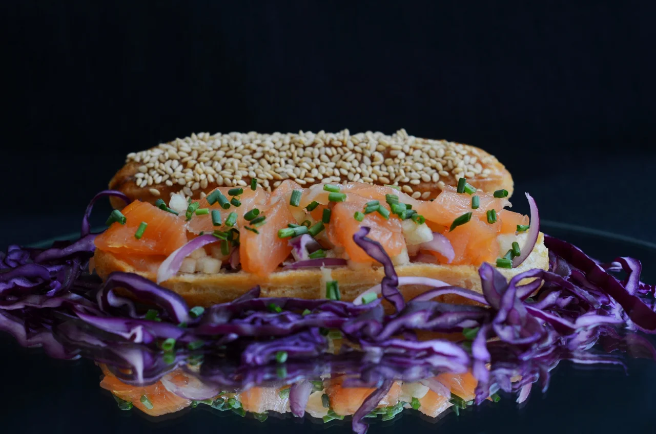 Éclairs de Salmon y Manzana