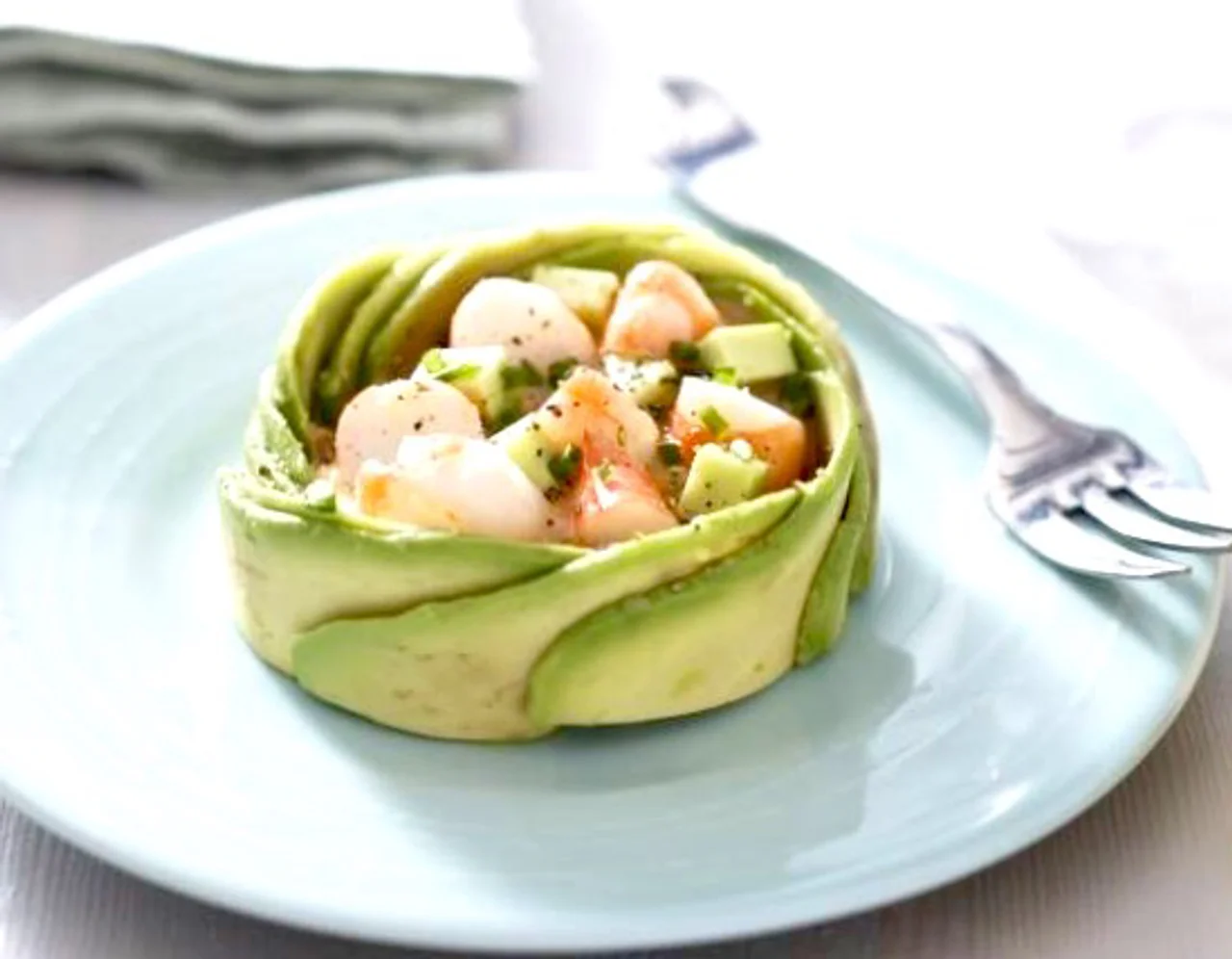 Ensalada de Gambas y Aguacates