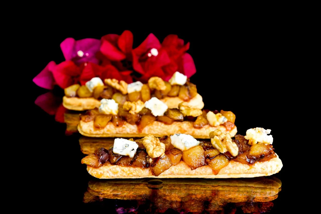 Hojaldre de Peras, Queso y Nueces