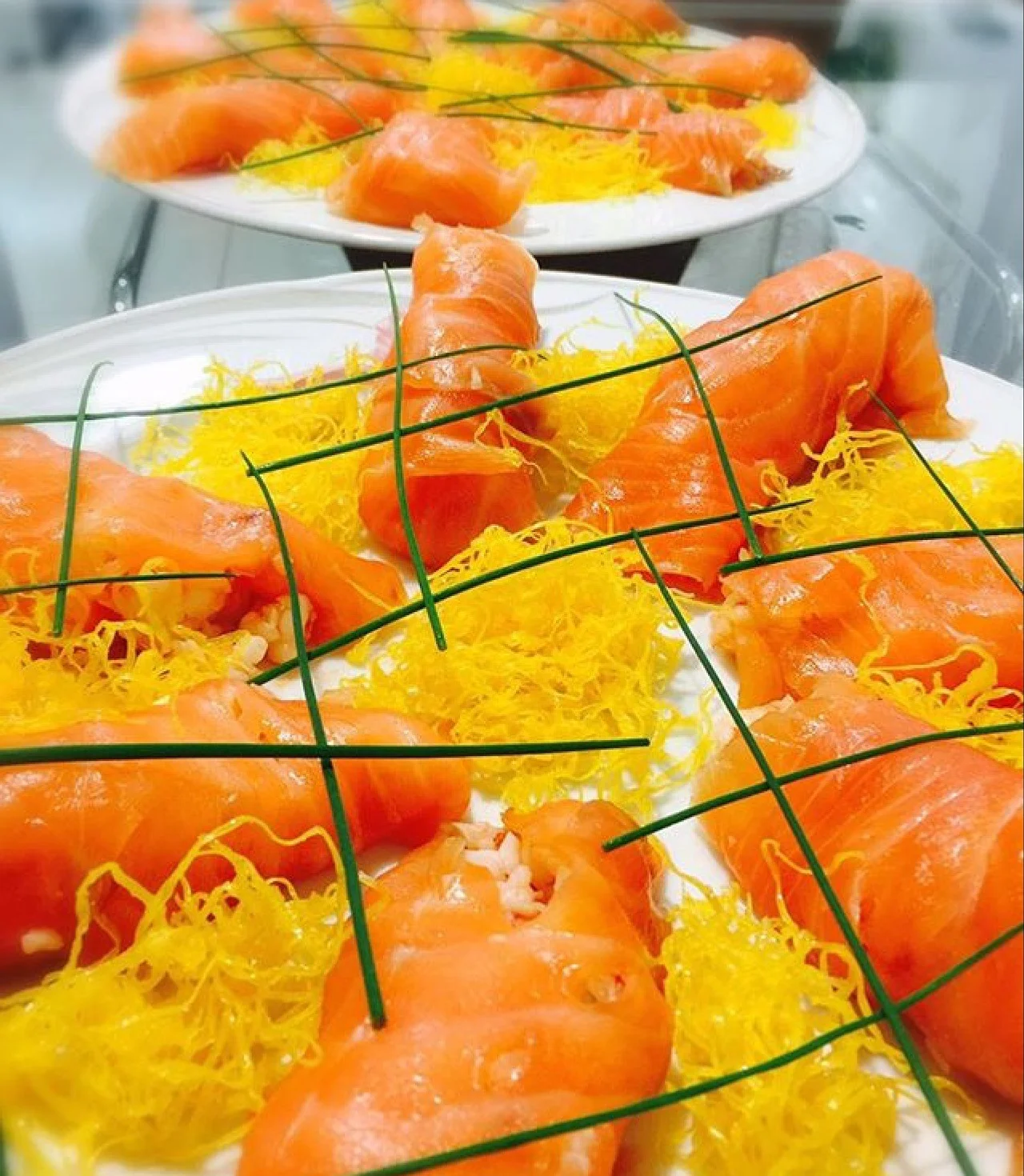 Rollitos de Salmón con Langostinos