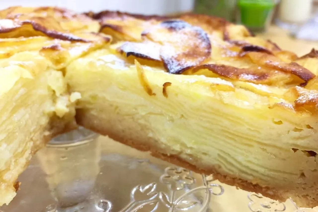 Tarta de Manzana Laminadas