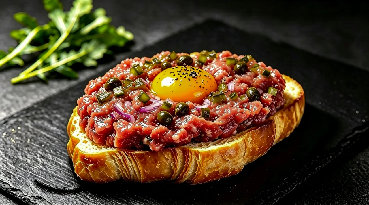 Tartar de Buey en Croisant