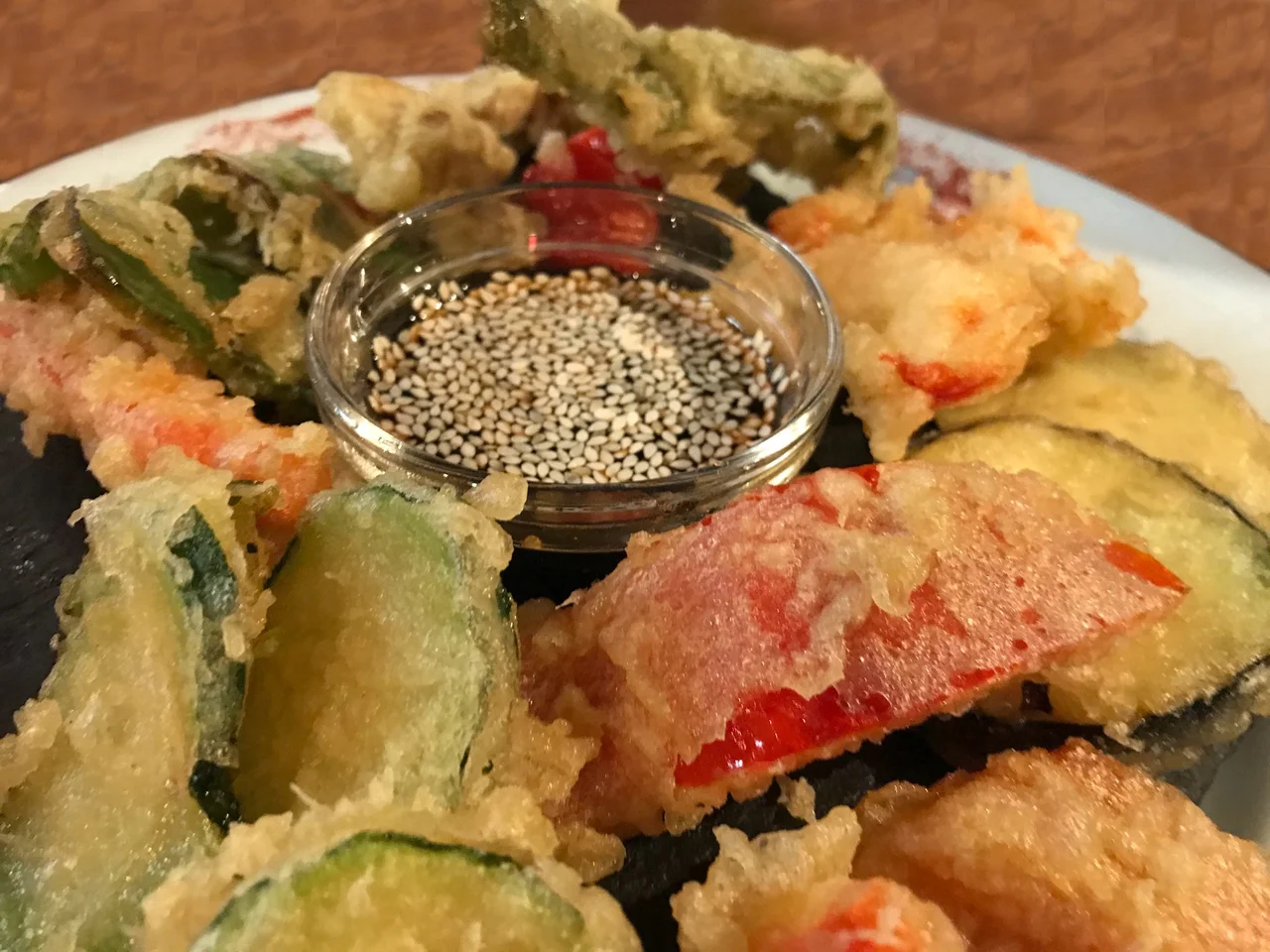 Tempura de Verduras y Langostinos