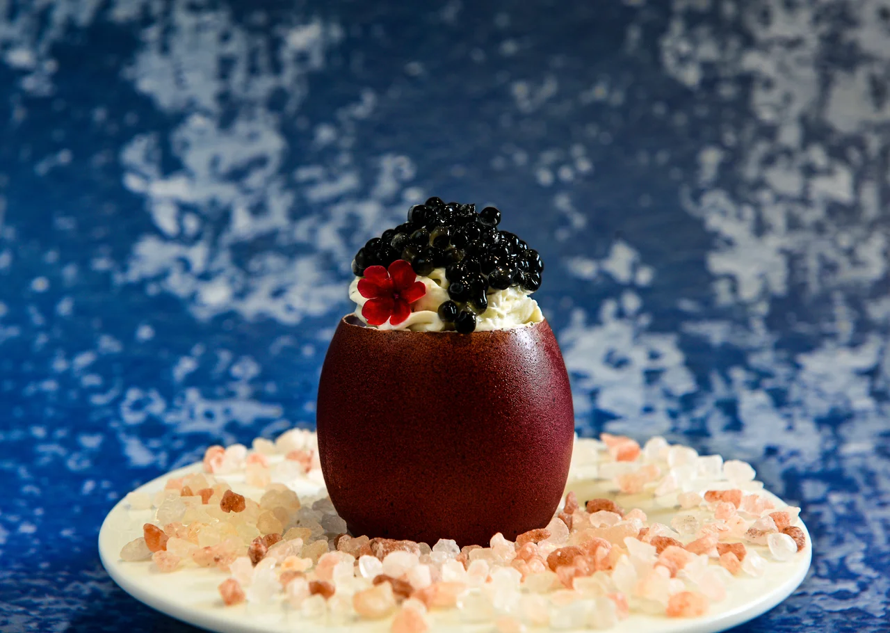 Yema Templada, Crema Fría y Caviar