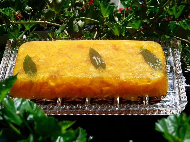 Aspic de Naranja y Citronella