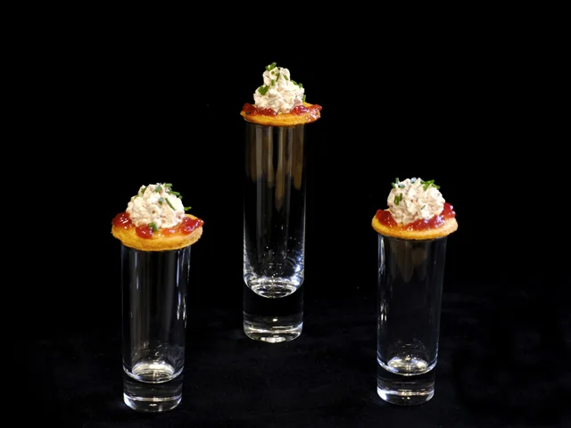Blinis de Gazpacho