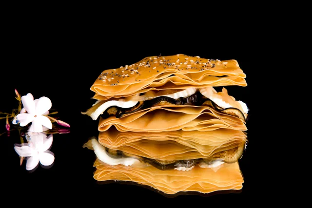 Bocaditos  de  Pasta   Filo  y  Berenjenas