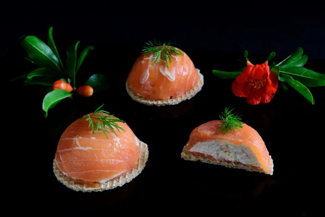 Bombones de Salmón y Langostinos