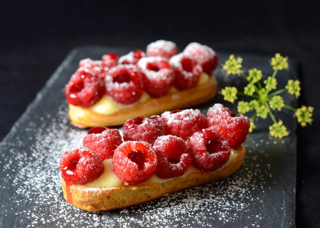Éclairs de Frambuesa