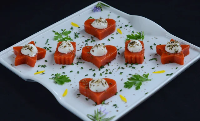 Gel de Tomate y Mozzarella
