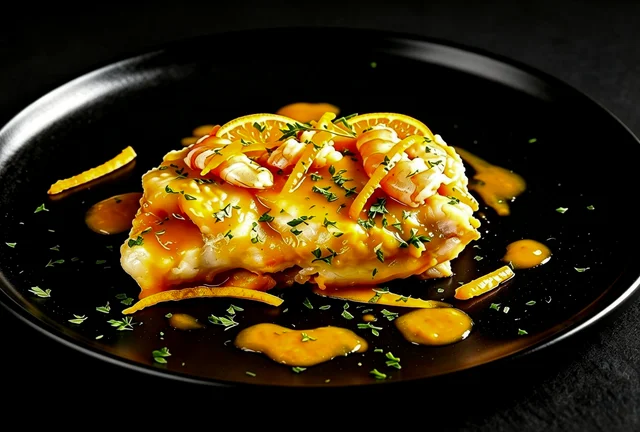 Merluza en Salsa de Naranja