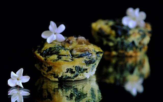 Timbal de Espinacas y Champiñones