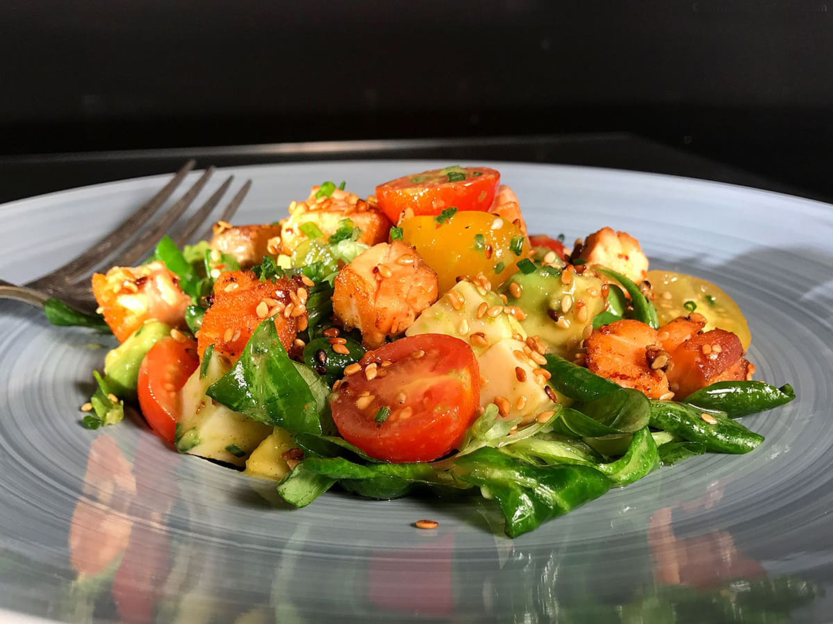 Ensalada Tibia de Salmon