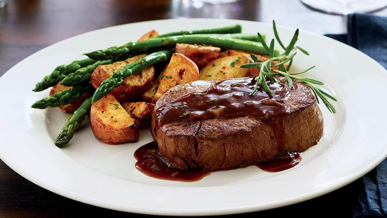 Filet Mignon Con Salsa de Chalotas