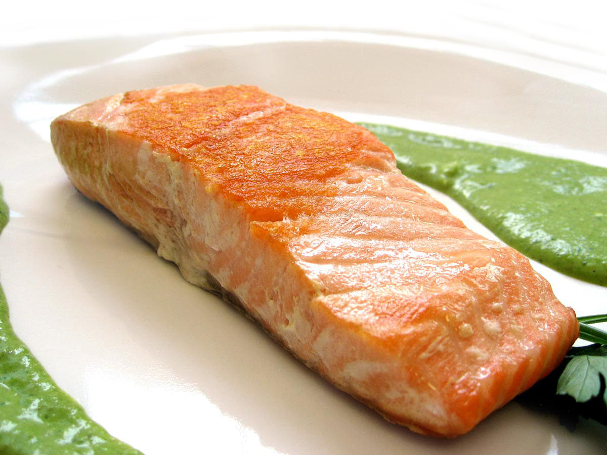 Salmon Con Salsa Verde