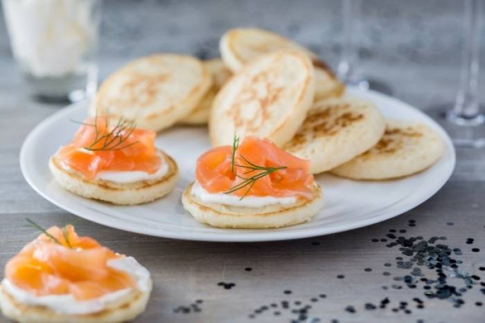 Salmon en Blinis